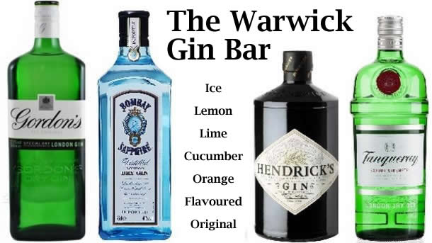 Gin Bar at the Warwick Worthing